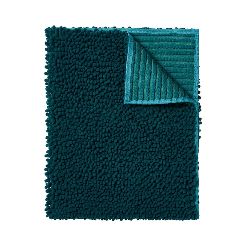 Microplush Deep Green Bobble Bath Mat