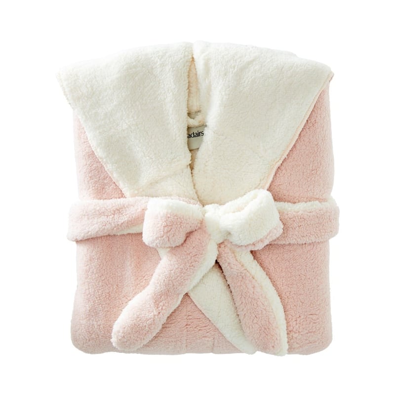 Sherpa Dusty Pink Hooded Bathrobe
