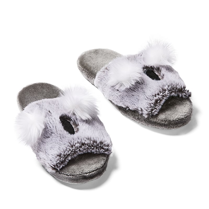 Grey Kirby Koala Novelty Slippers
