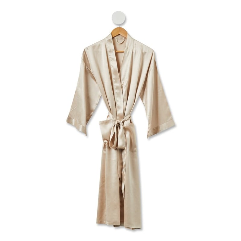 Pure Silk Champagne Bathrobe