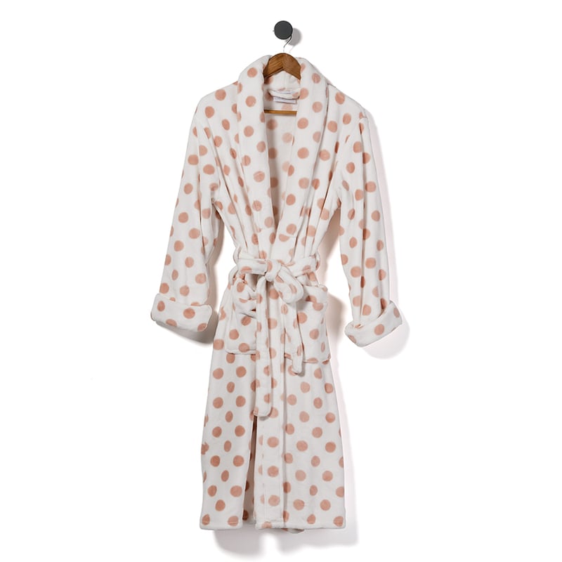 Ultra Soft Bathrobe Regular Polka Dot Rose 