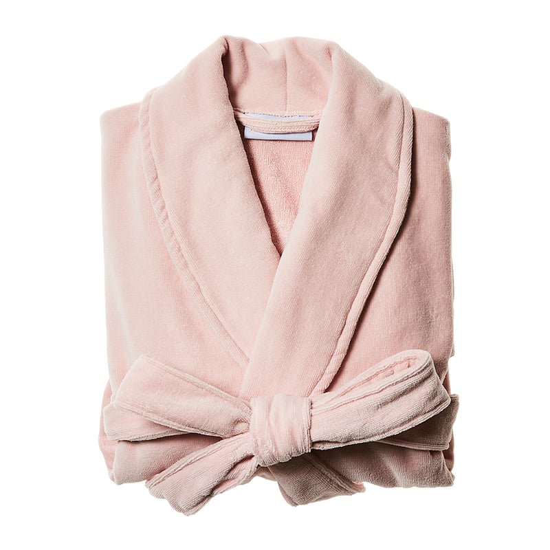 Luxe Cotton Terry Bathrobe Blush Pink