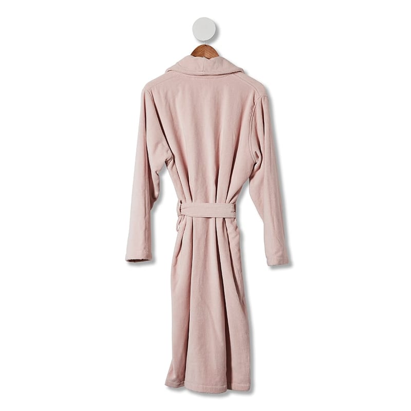 Luxe Cotton Terry Bathrobe Blush Pink