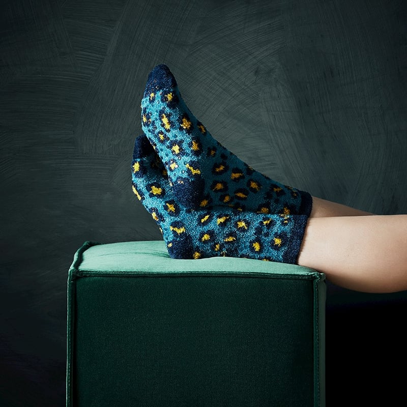 Leopard Bed Socks