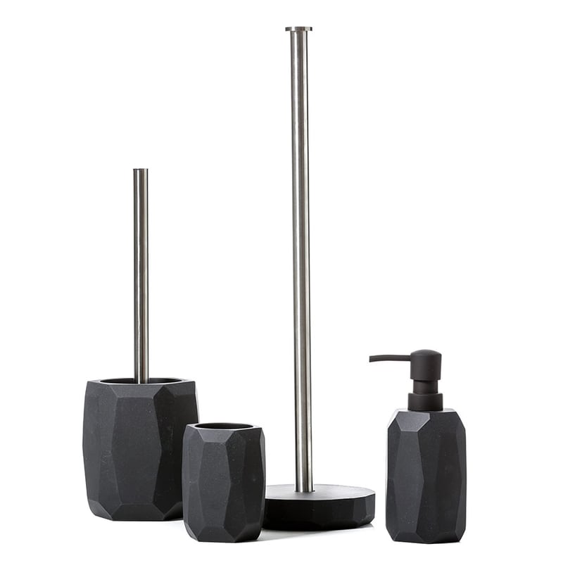 Jewel Bathroom Accessories Black