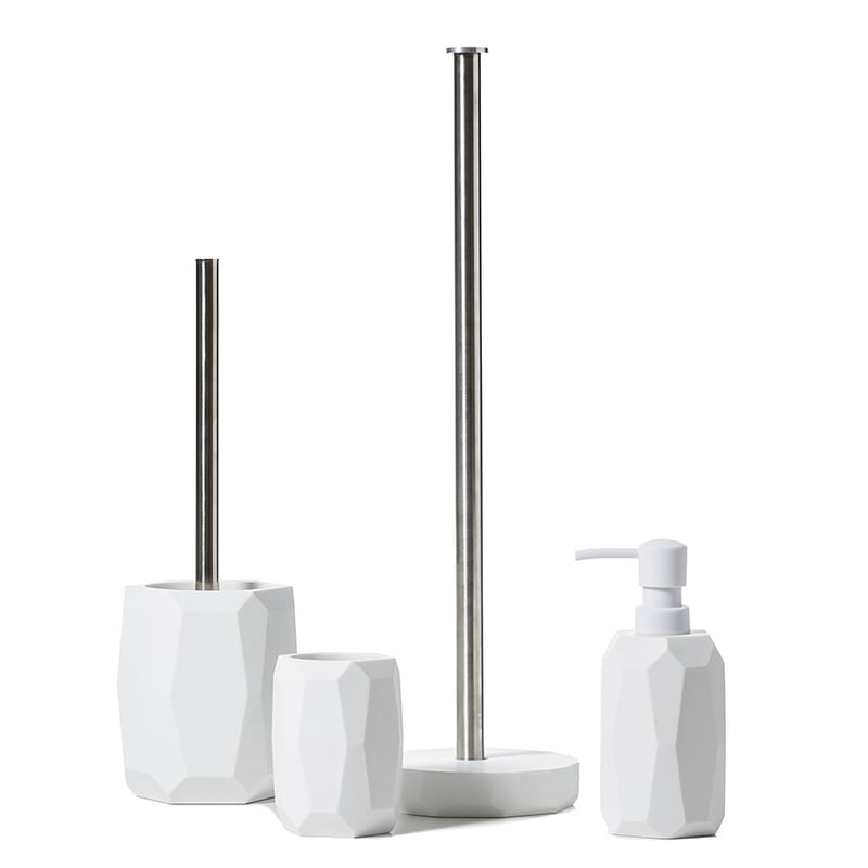 Jewel Bathroom Accessories White