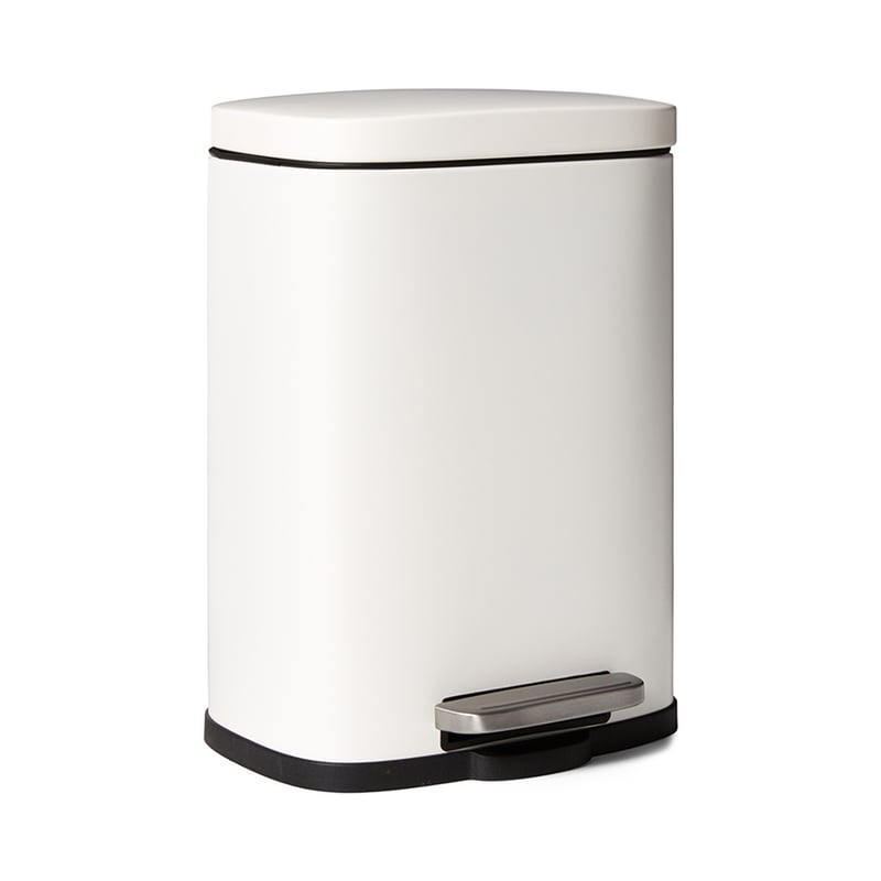Flip White Metal Bin