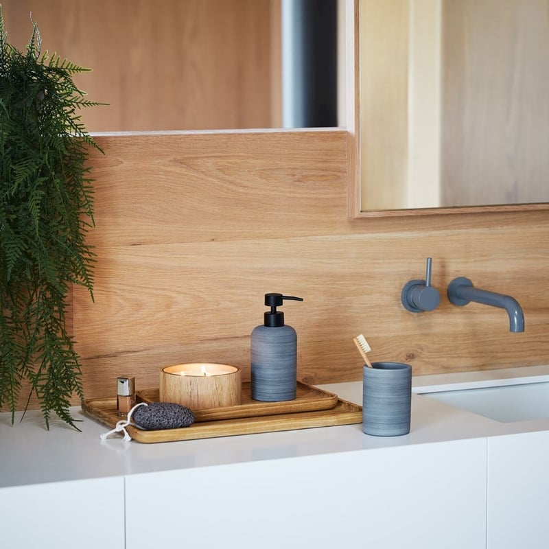 Ashwood Bathroom Accessories 30x20cm Natural Tray