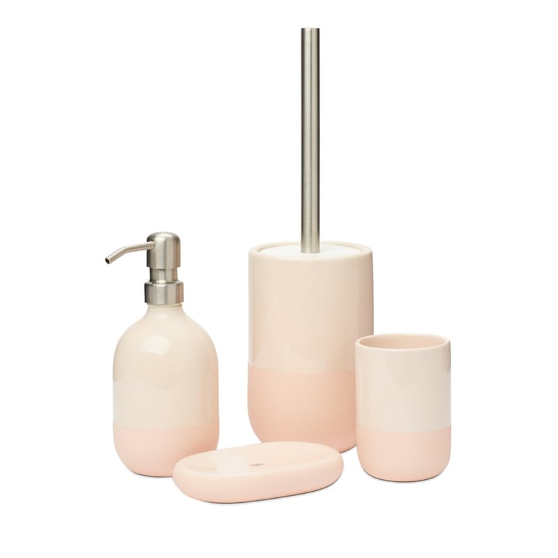 Dipped Blush Bathroom Accessories