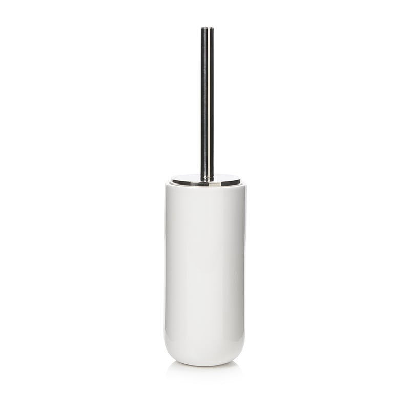 Ollie Bathroom Accessories White & Silver