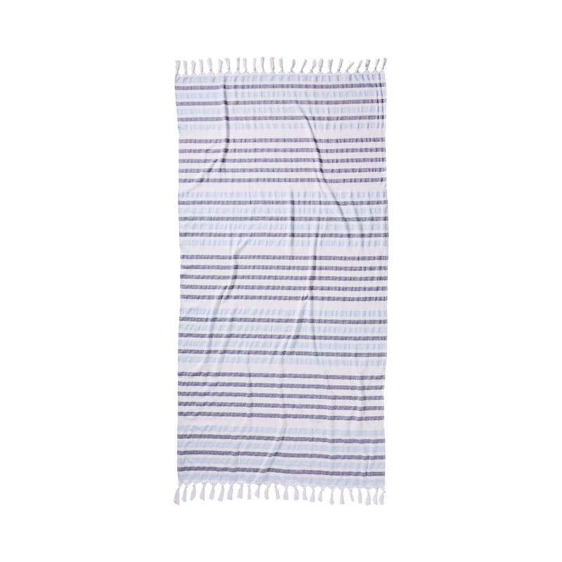 European Turkish Antalya Soft Blue Stripe Beach Towel
