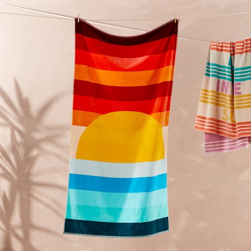 Velour Sunset Beach Towel 