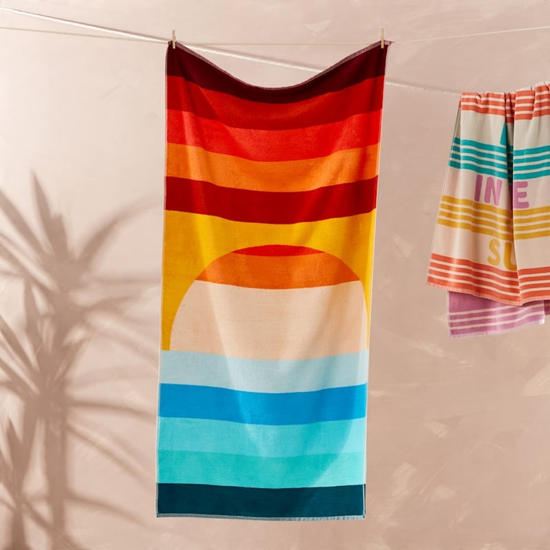 Velour Sunset Beach Towel 