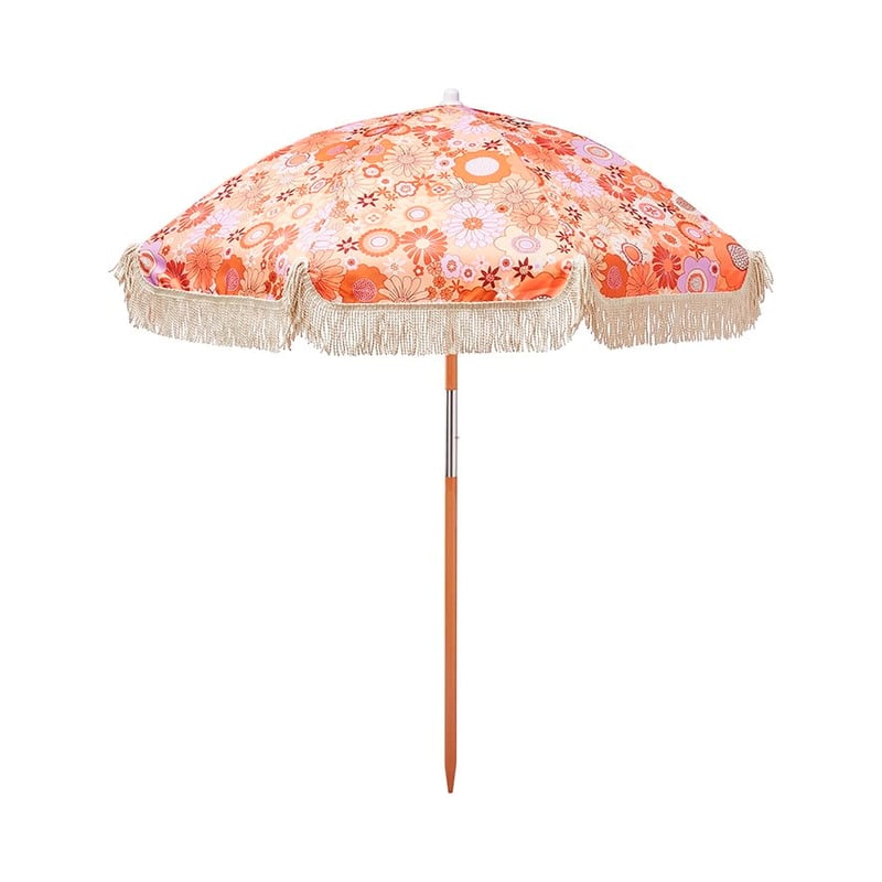 Holiday Retro Floral Beach Umbrella