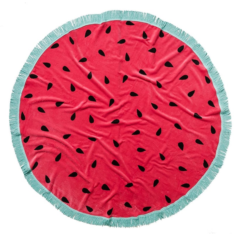 Circle Velour Melon Beach Towel