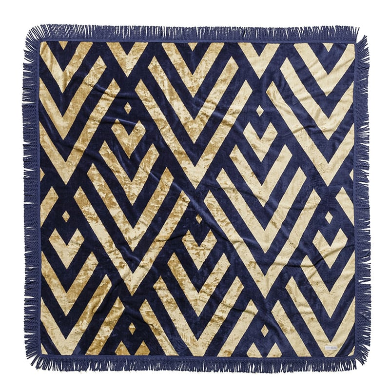 Square Velour Deco Beach Towel