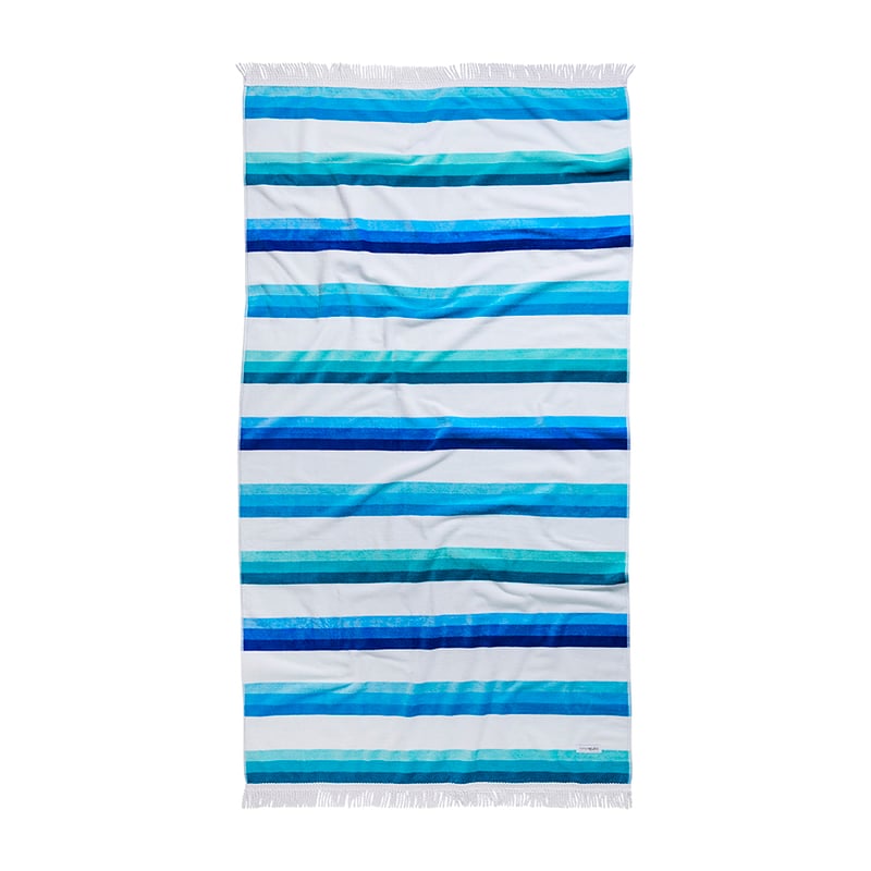 Velour Beach Towel Clovelly Stripe 