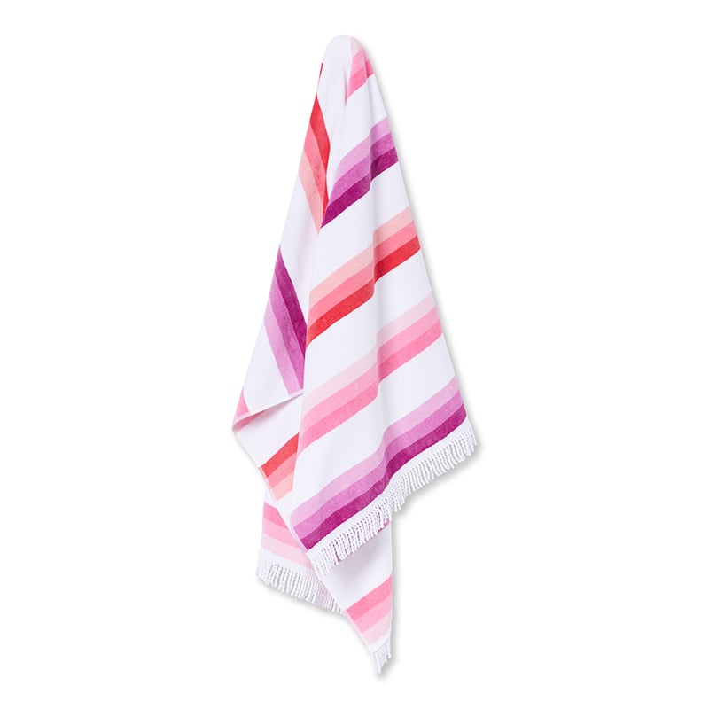 Velour Beach Towel Clovelly Pink 