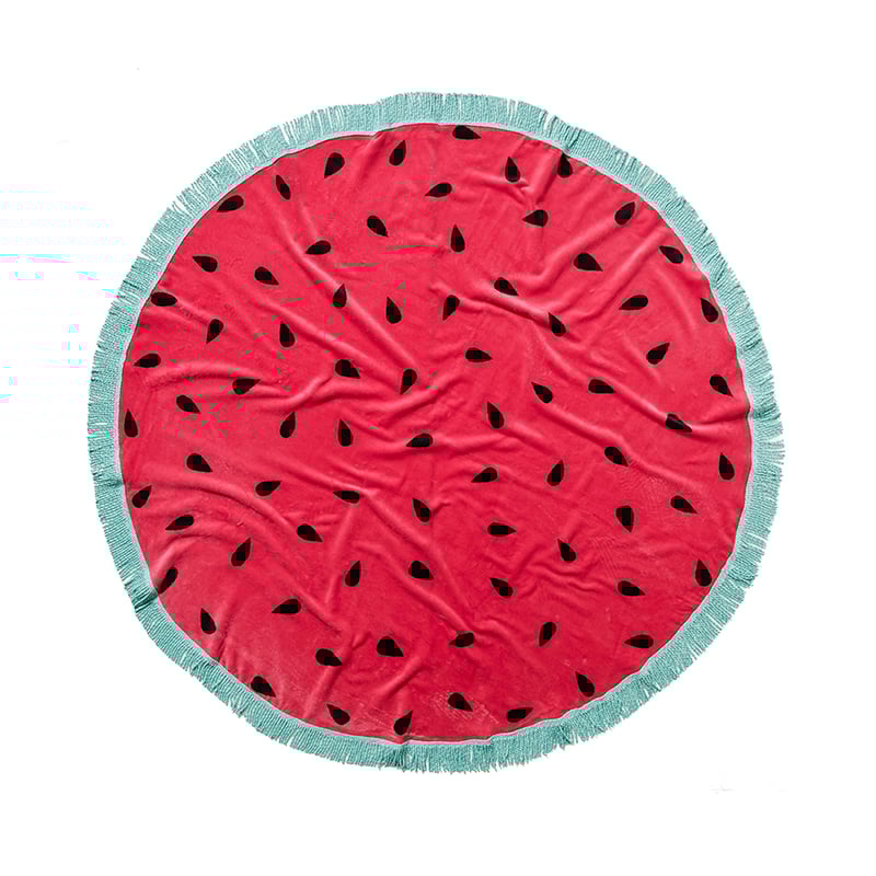 Velour Circle Beach Towel Melon 