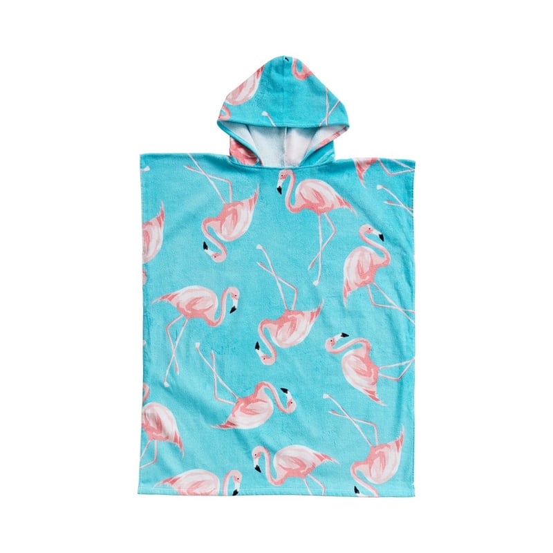 Hooded Beach Towel 80x100cm Fancy Flamingo 