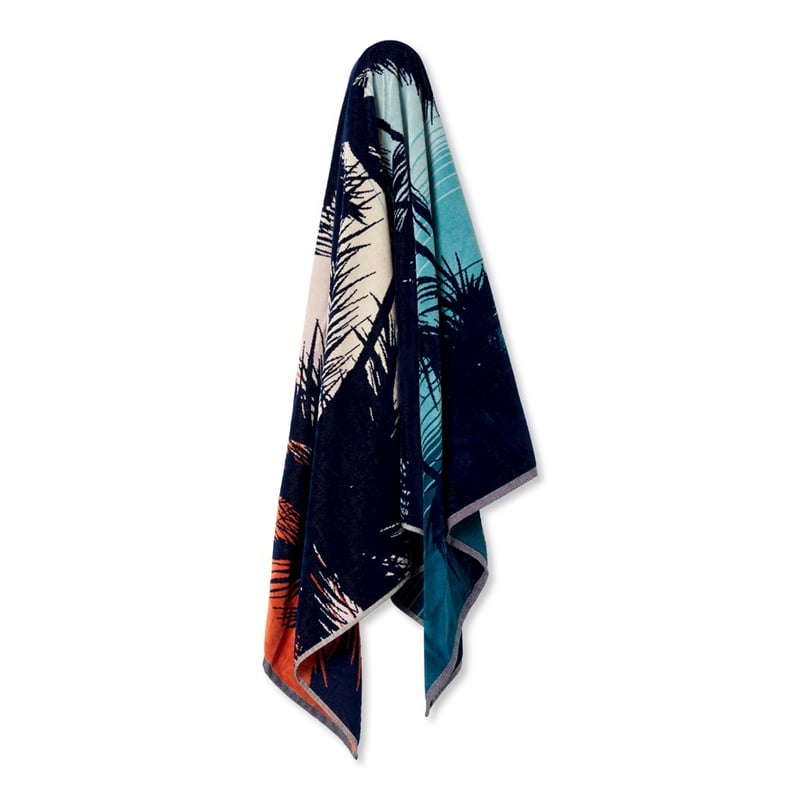 Retro Palm Velour Beach Towel