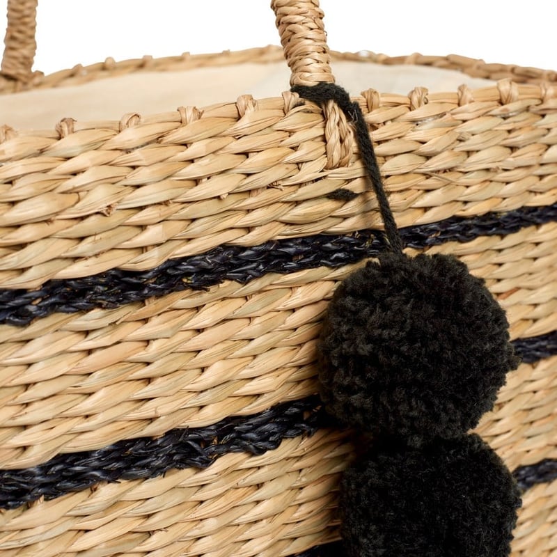 Seagrass Beach Bag S20 One Size Natural/Pattern 
