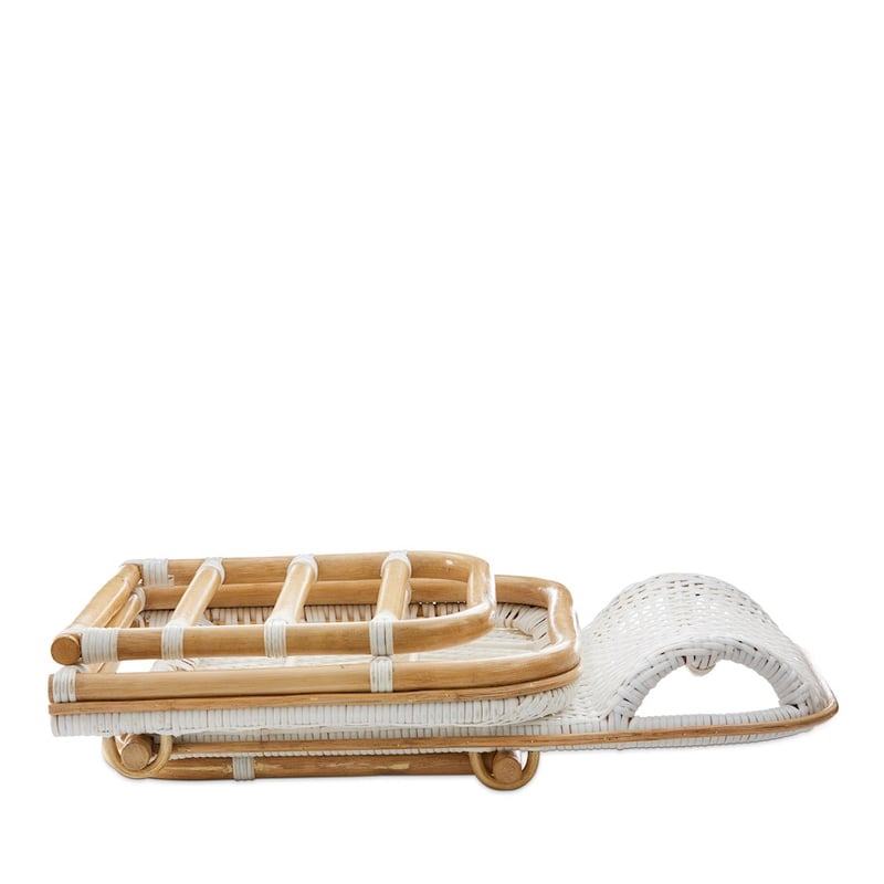 Boho Natural White Beach Chair