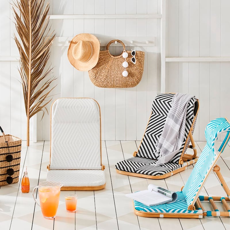 Boho Natural White Beach Chair