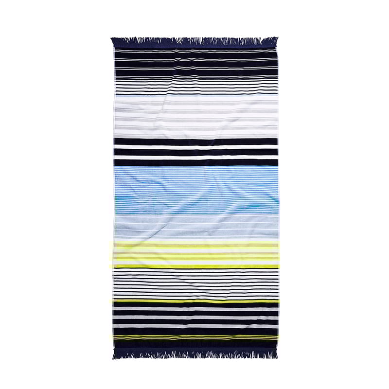 Velour Beach Towel Long Island Stripe 