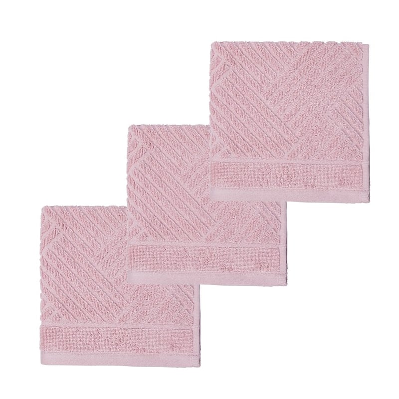 Paradise Soft Pink Face Washer Pack of 3