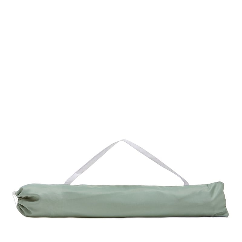 Sage and White Beach Umbrella