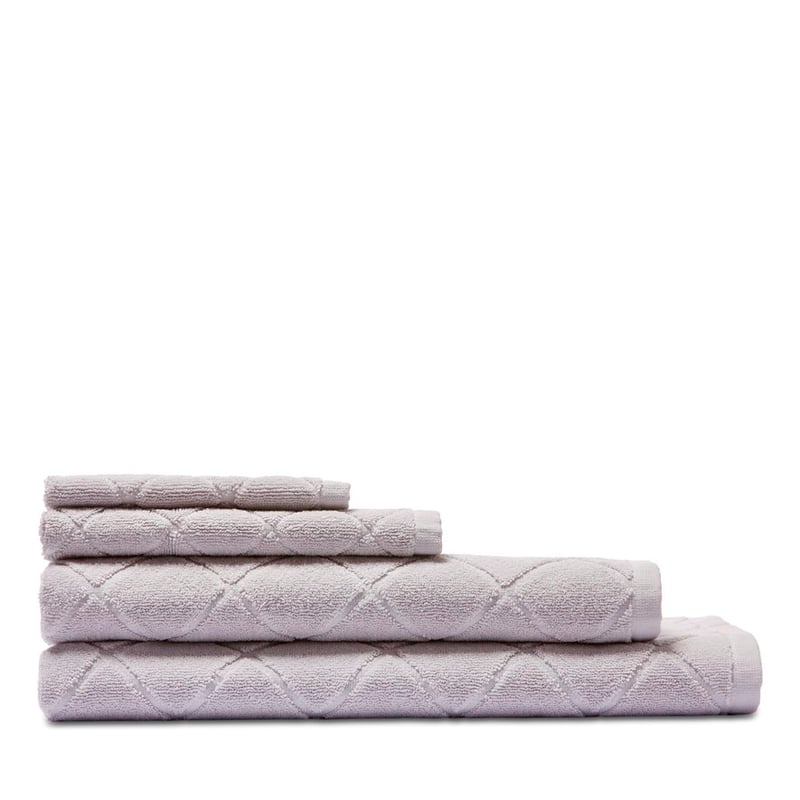 Maddison Soft Grey Check Towel Range