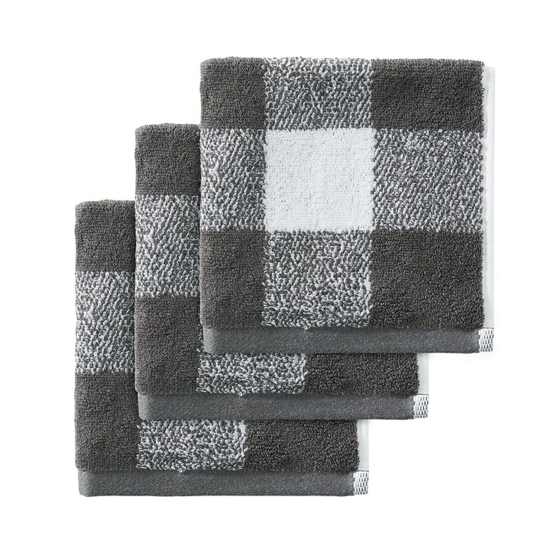 Gingham Coal Towel Range