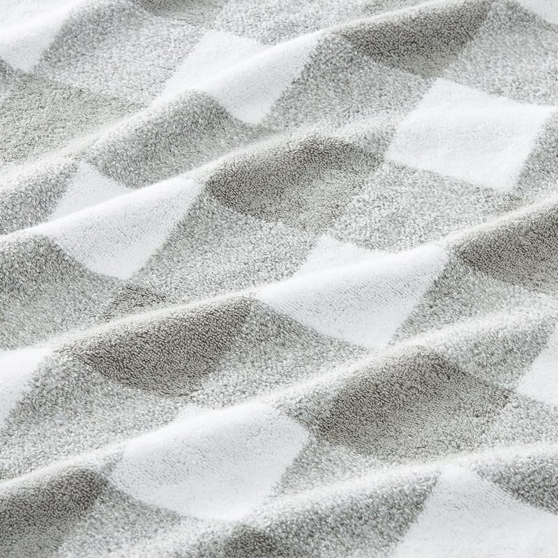 Gingham Pewter Towel Range