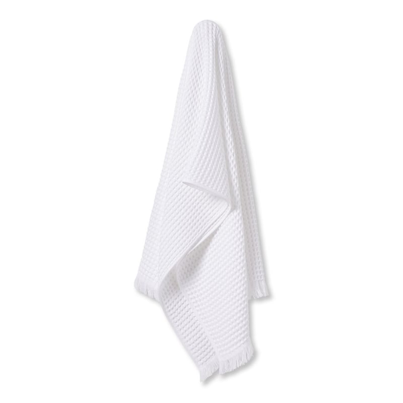 European Waffle White Turkish Cotton Towel Range