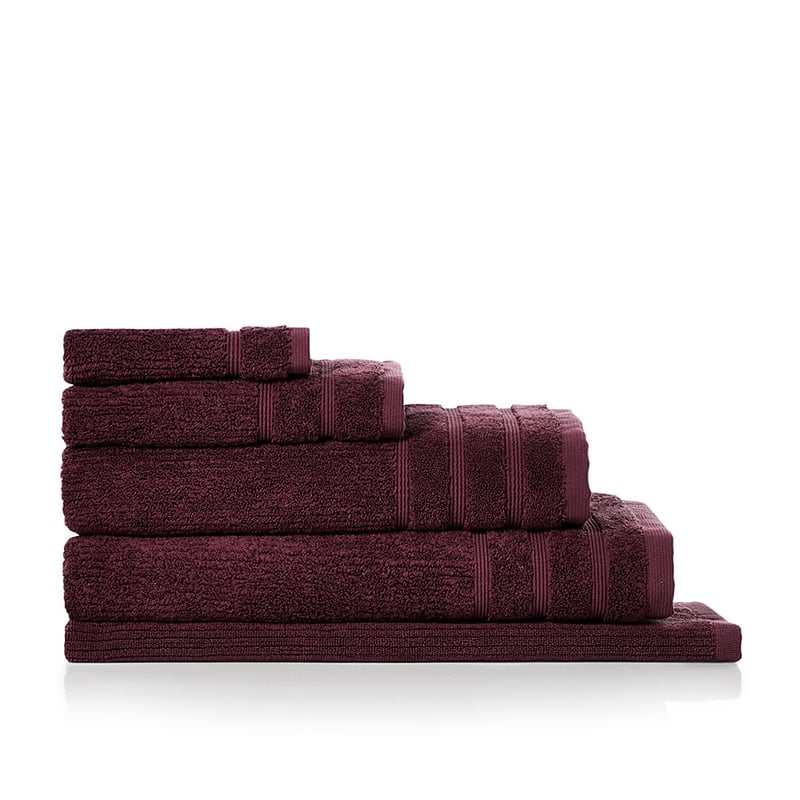Flinders Burgundy Towel Range