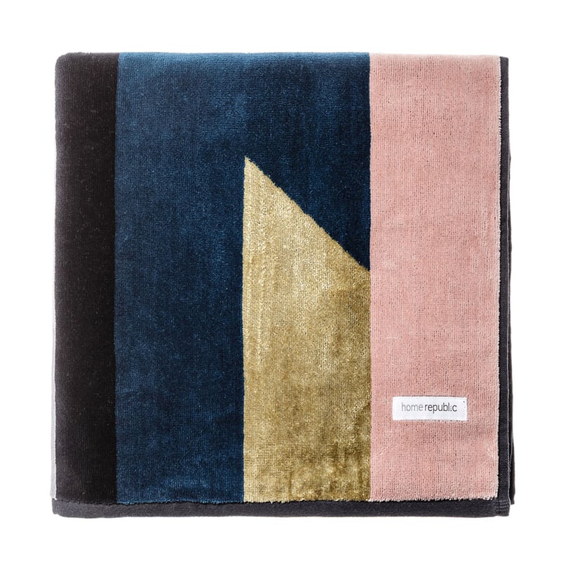 Segment Velour Towel  Luxe Gold Hand Towel