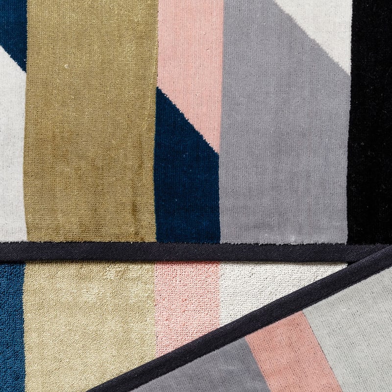 Segment Velour Towel  Luxe Gold Hand Towel