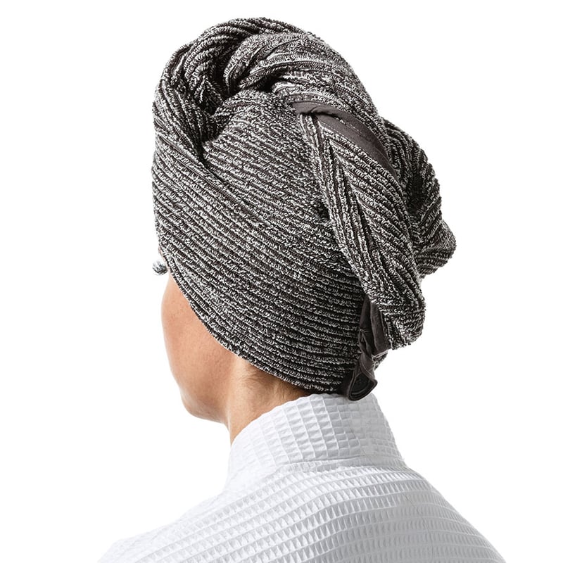 Hair Towel Wrap Graphite Marle 