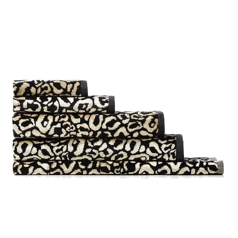 Leopard Textured Towel Gold 