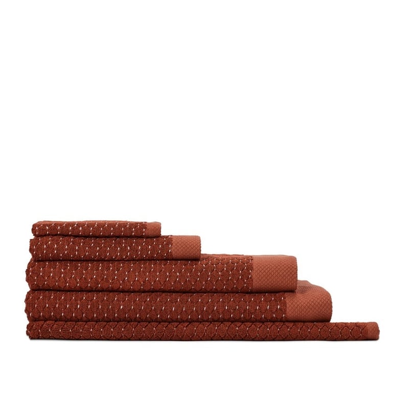 Navara Mahogany Textured Bamboo Cotton Towel Range