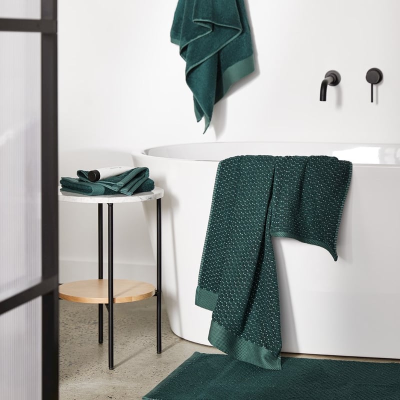 Navara Forest Textured Bamboo Cotton Towel Range