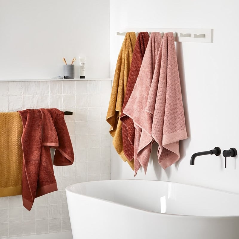 Navara Primrose Textured Bamboo Cotton Towel Range