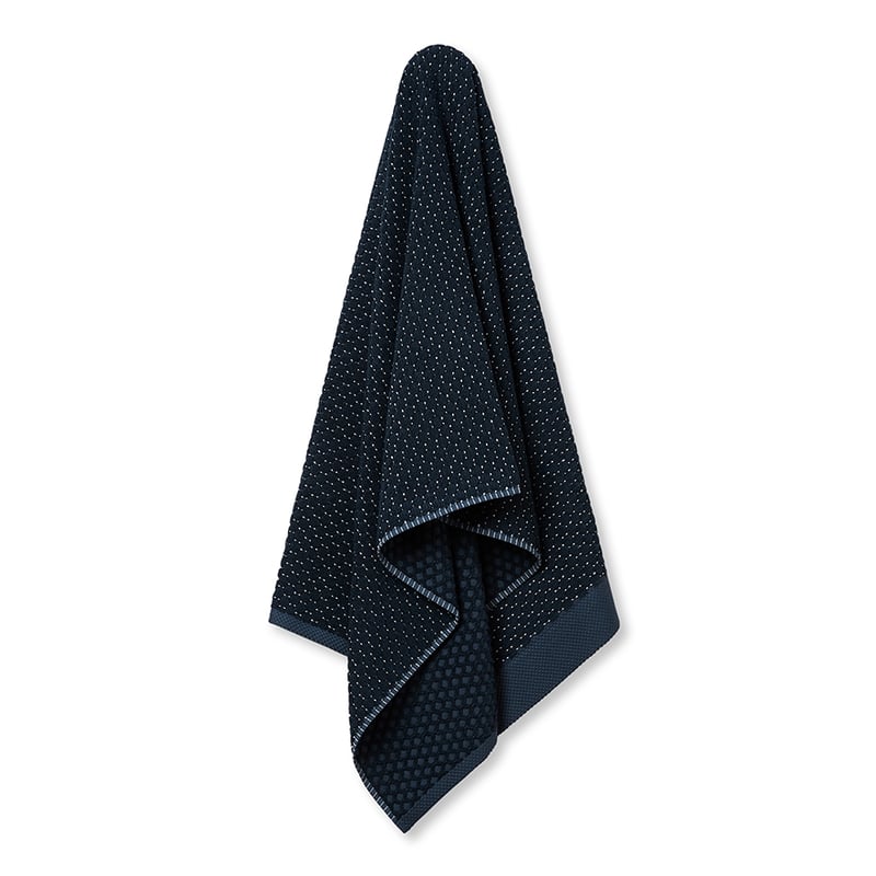 Navara Royal Blue Textured Bamboo Cotton Towel Range