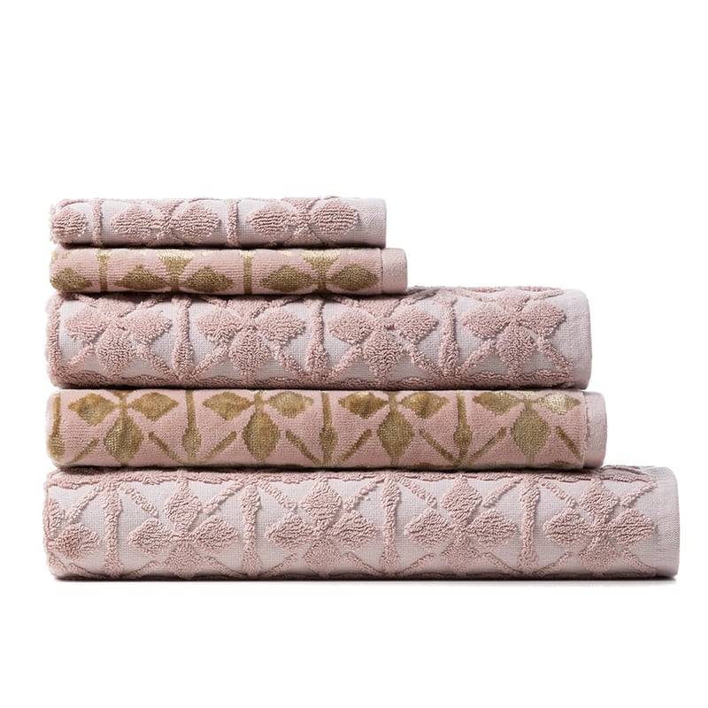 Marrakesh Textured Dusty Pink Towels