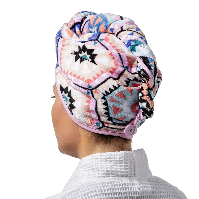 Printed Hair Towel Wrap Kaleidoscope 