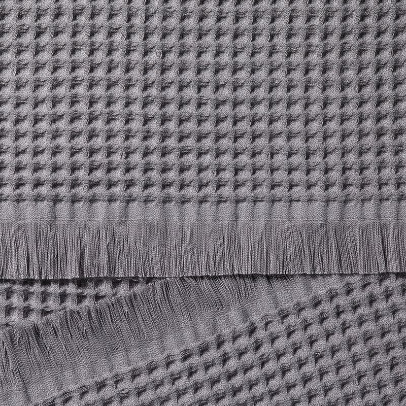 European Turkish Cotton Waffle Towels Silver Marle