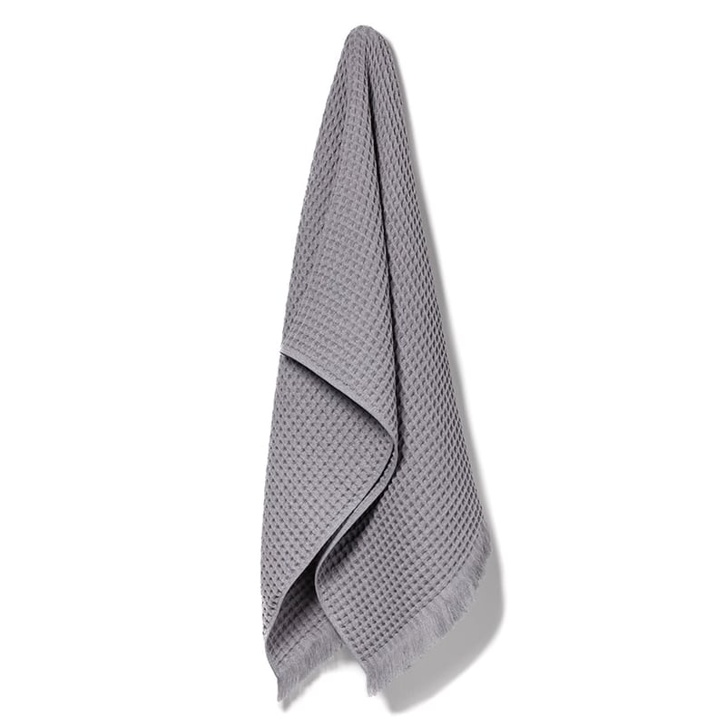 European Turkish Cotton Waffle Towels Silver Marle