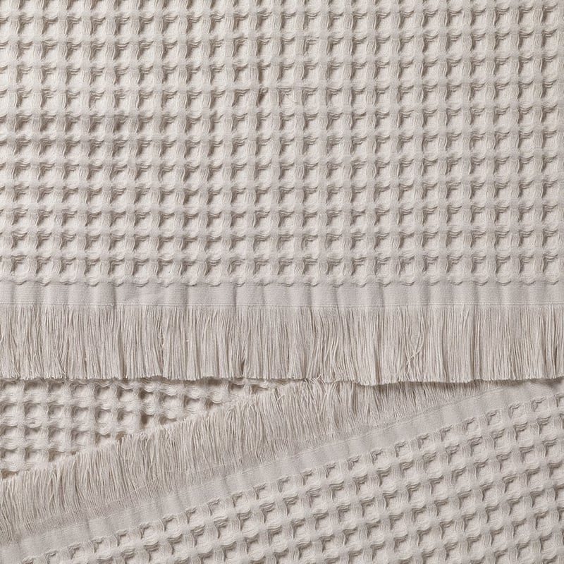 European Turkish Cotton Waffle Towels Stone Marle