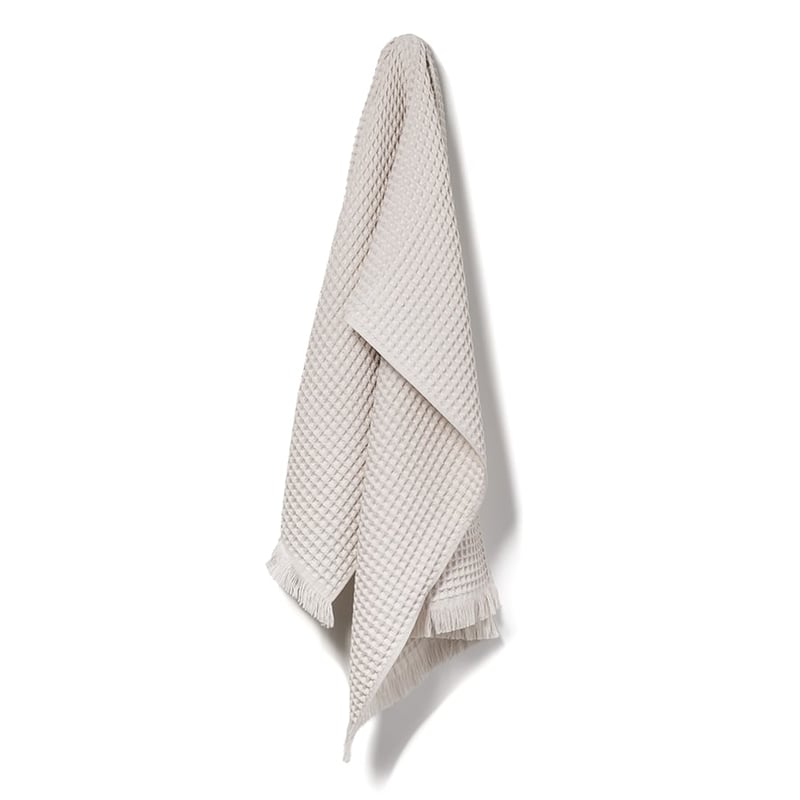 European Turkish Cotton Waffle Towels Stone Marle